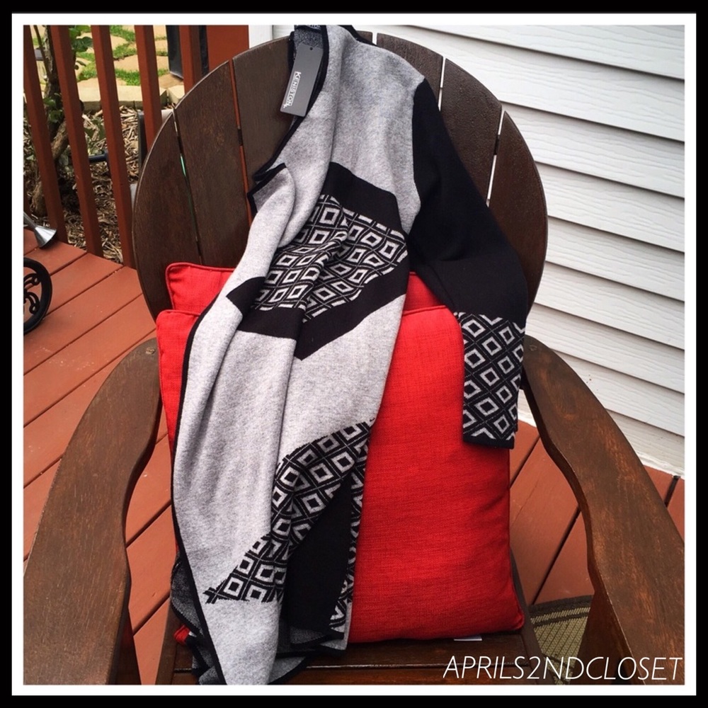 LUX KNIT LONG SHAWL DRAPED CARDIGAN A2C - Picture 6 of 8